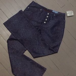 Rare! Iridescent patterned jeans.